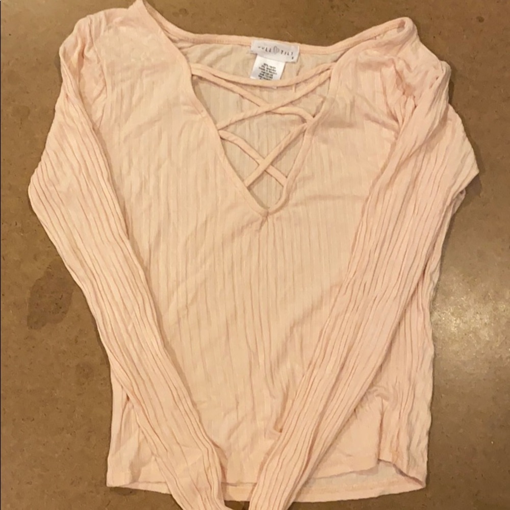 Full Tilt Pale Blush Long Sleeve